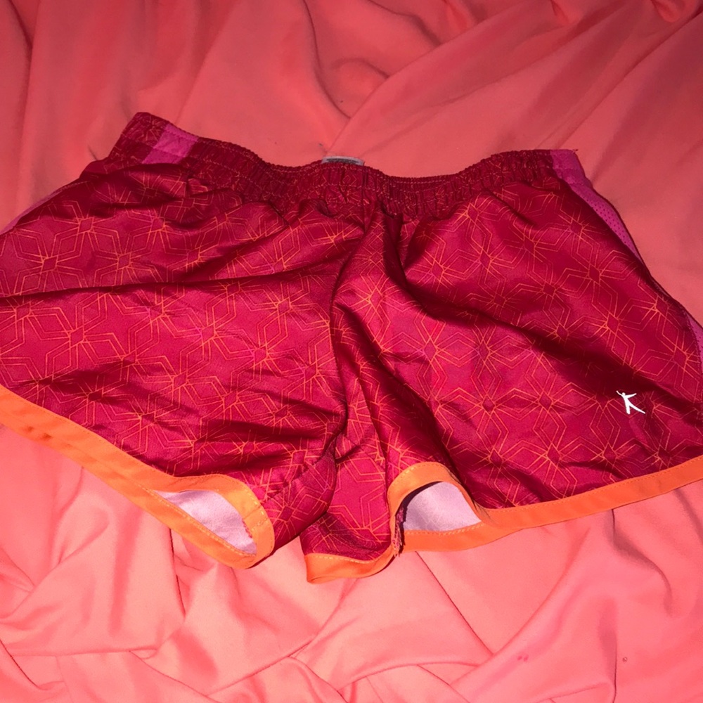 red shorts.